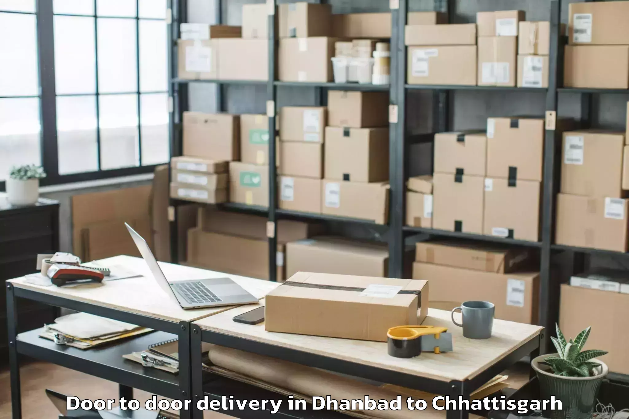 Top Dhanbad to Kanker Door To Door Delivery Available